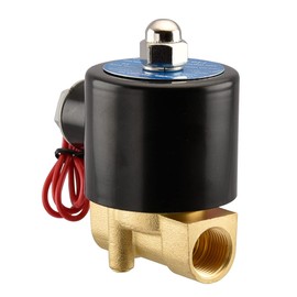 Heschen Brass Electric Solenoid Valve 3/8 Inch AC 220V Direct action Water Air Gas Normally Closed Replacement Valve