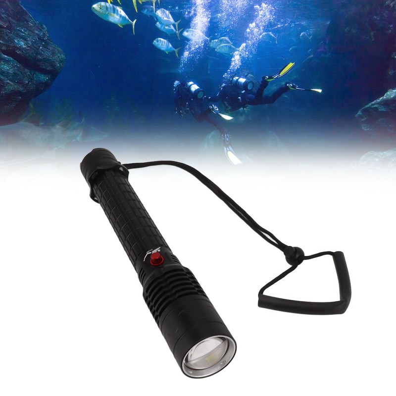 Professional Diving Flashlight with Magnetic Key Switch 3 Modes Super