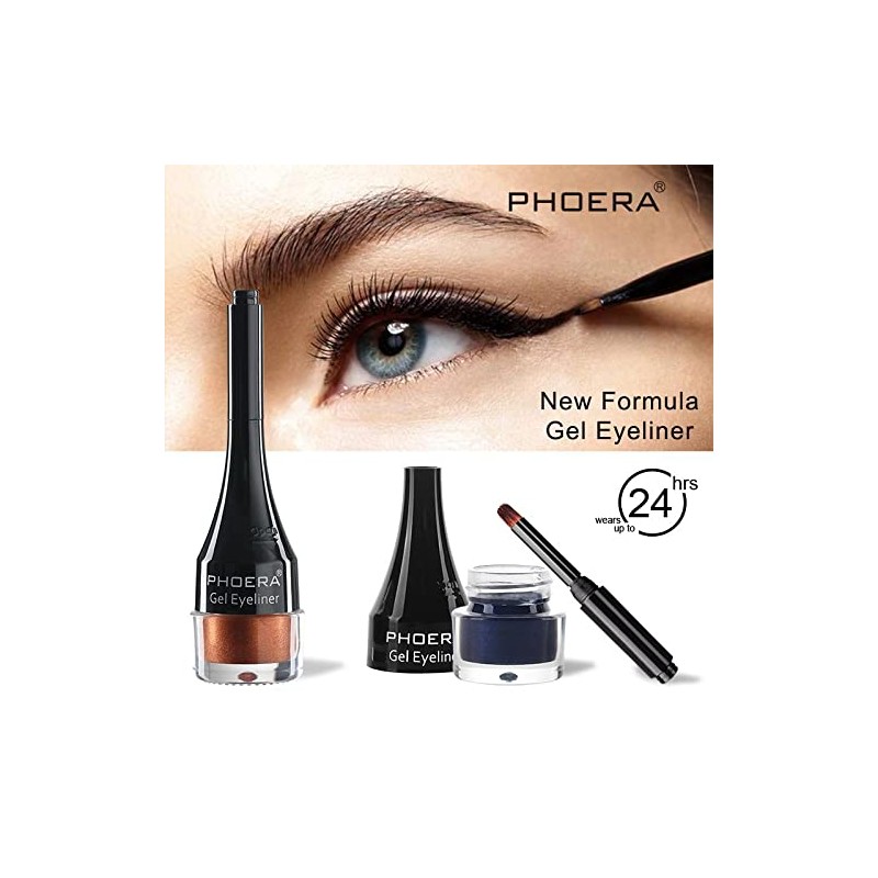 PHOERA GEL EYELINER LONG LASTING WATERPROOF SMUDGE PROOF 24H MAKEUP