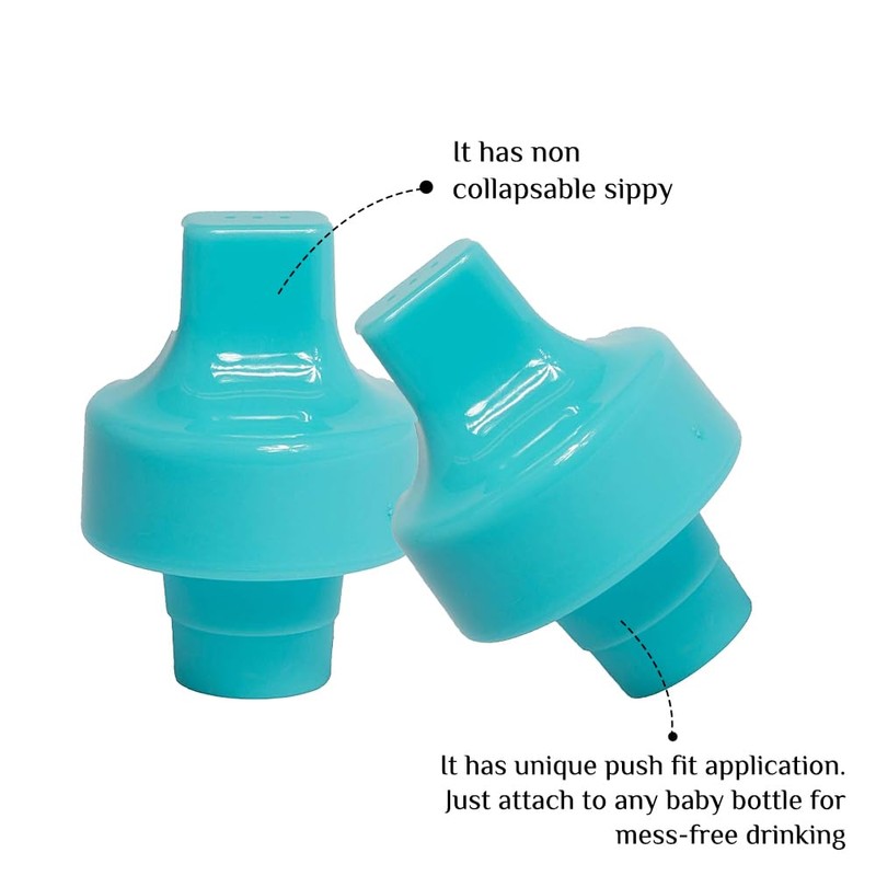 Refresh-a-Baby Reusable Bottle Top Spout Adapter – Reusable, Easily Convert