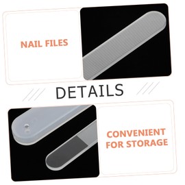 BIUDECO 4sets Nano Glass Nail Files for Manicure and Pedicure Safe and Reliable Fingernail Polishing Tools Rounded Ends for Professional Nail Care and Art Use