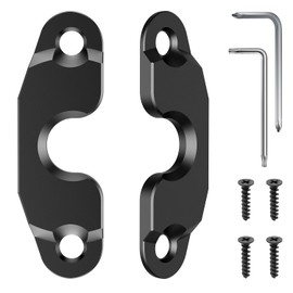 Upgraded Aluminum Alloy Sun Visor Repair Kit for Jeep, Veharvim Heavy Duty Sun Visor Clip Compatible with Jeep Wrangler JK 2018/ JL/Wrangler 2018-2023/ Gladiator 2020-2023