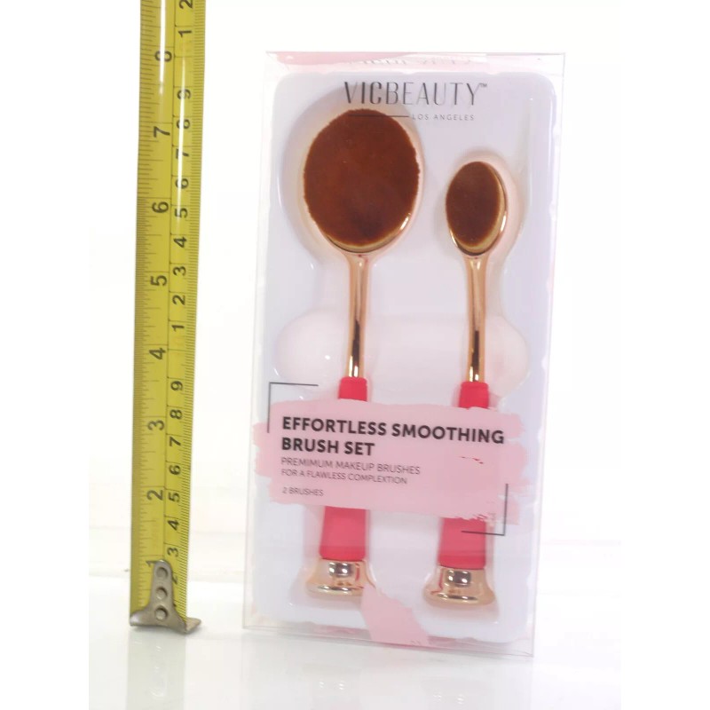 VIC Beauty Premium Makeup 2 Brushes FOR BLENDING POWDER, FOUNDATION,