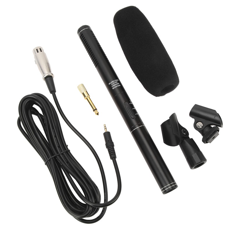 XLR Shotgun Condenser Microphone Professional Cardioid Mini Shotgun Condenser Mic