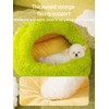 SSDHUA Autumn and Winter Cat Bed Semi-Enclosed Plush Warm Thickened