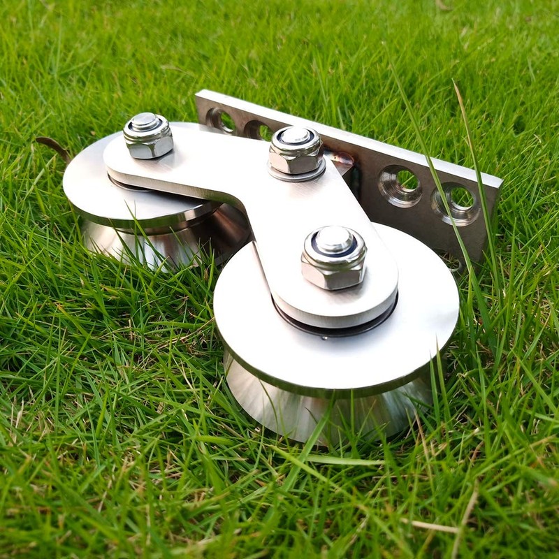 RHKING Sliding Gate Casters Groove Wheel Heavy Duty Rigid Caster