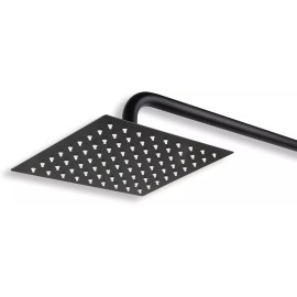 CNX Regadera De 20 Cm (8  Pulgadas) Color Mate Con Tubo De 40 Cm