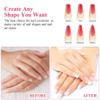 60 Pieces Fibrenails for Nail Extension Nail Extension Silk Fibreglass