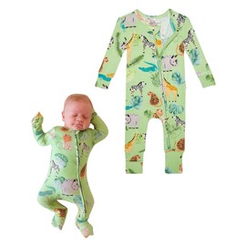 Posh Peanut Convertible Baby Sleepers - Boys Footless Baby Pajamas with 2 Way Zipper for Easy Diaper Changes
