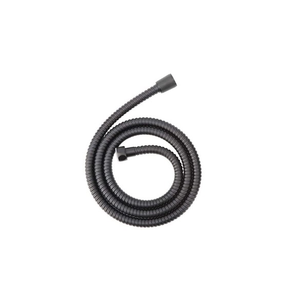 Black Shower Hose Stainless Steel Shower Bath Extension Replacement Part
