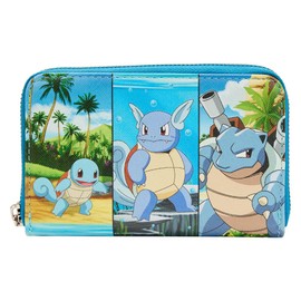 Loungefly Pokémon Squirtle Evolution Zip Around Wallet Standard