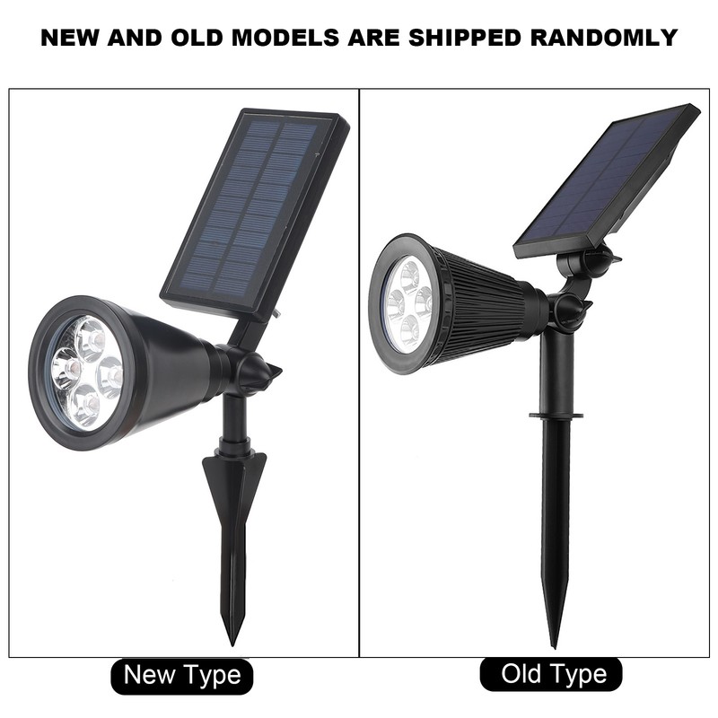 Outdoor Solar Powered Lawn Light 4LED Garden Yard Pathway Spotlight