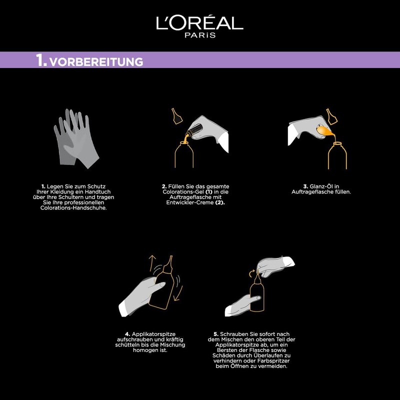 L'Oréal Paris Permanent Hair Colour, with Cool Colour Result, Set