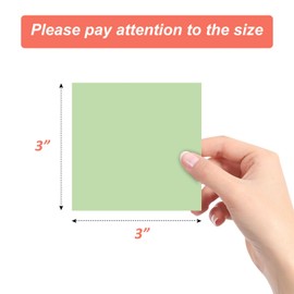 Sticky Notes 3x3 Inches, 6 Pads Colorful Sticky Notes, Self-Stick Note Pads, Sticky Notes Bulk - 50 Sheets/Pad (6 Pads)