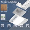 Bathroom Exhaust Fan with 6000K Light & Humidity Sensor (120-90CFM)