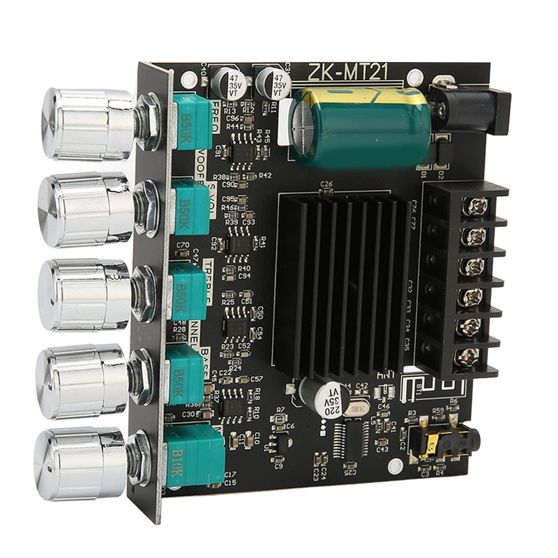 ASHATA Bluetooth 5.0 Stereo Audio Receiver Amplifier Board, 50W X