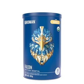 Birdman Falcon Protein Proteina Vegetal Organica En Polvo (Vegana) Certificada USDA, 22gr Proteina por porción, Sin inflamacion, Sin acne, 17 Porciones Sabor Vainilla | 17 servicios | 510gr