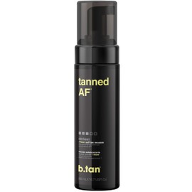 b.tan Dark Self Tanner Mousse | Get Tanned - Best, 1 Hour Express Sunless Tanning Foam, No Fake Tan Smell, Ultra Dark Bronzing Glow, Face & Body, Vegan, Cruelty Free, 6.7 Fl Oz