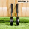 TIBEGOLD 4.3" Heavy Duty Gate Wheel, Black Gate Casters for