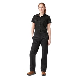 Dickies Women's Cropped Work Shirt, Black
