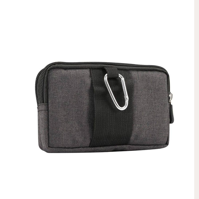 DFVmobile - Multi-purpose belt case with 2 compartments zip for