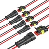 DONGFANGB Car Wire Connector 2 Pin Waterproof Connector 2 Pin