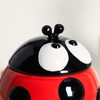 SOCOSY Ceramic Ladybug Sugar Bowl with Lid, Sugar Container, Sugar