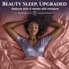 SLEEP SANCTUARY Satin Sheets King Size – 4 Piece Luxury