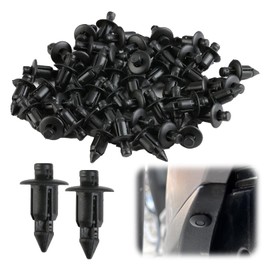 Pack of 50 Plastic Rivets, Expansion Rivets 6 mm, Plastic Rivets, Car Mounting Clips, Plastic Kawasaki Spare Parts, Plastic Mounting Clips, Retaining Clips, Replacement Body Core Rivets