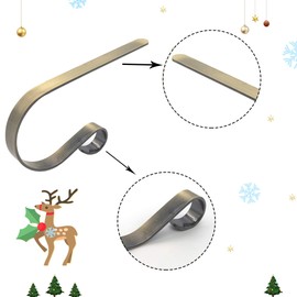 Edoneery Christmas Stocking Holder Stocking Holders for Mantle Set of 6 Christmas Stocking Holders for Fireplace Mantle