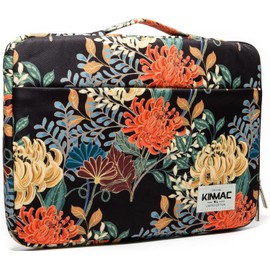 Kinmac 360° Protective Water Resistant Laptop Sleeve case Bag with Handle (Royal Chrysanthemum, 12.5 inch-13.3 inch)