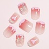 Press on Nails Square Short Length Acrylic Glossy Full Cover