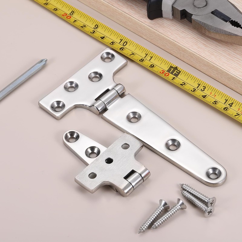 uxcell 6Pcs Heavy Duty t Hinges, Marine Grade t Hinge