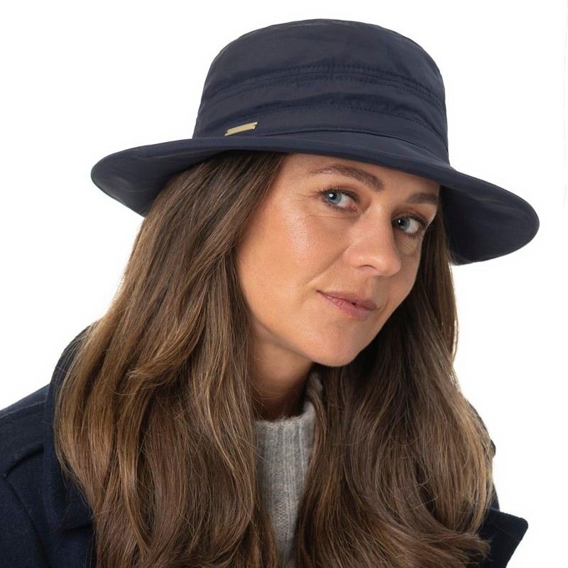 Seeberger Anti-Rain Cloche Hat Women, darkred