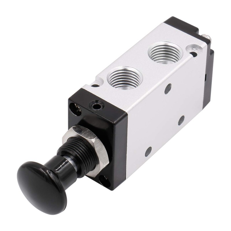 Heschen 4R210-08 Metal Hand Valve 5-Way 2-Position 1/4 PT Aluminium
