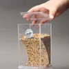 1PC Parrot Feeder Anti-Spill Transparent Bird Food Box Clear Feeding