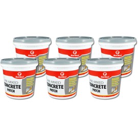 Red Devil 0644 Pre-Mixed Concrete Patch, 1 Quart, Pack of 6, Gray, 6 Pack, Made in USA