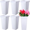 Beeveer 6 Pcs Flower Buckets 13.4 Inch Plastic Floral Bucket