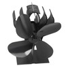 4 Blade Fireplace Fan Aluminium Alloy Heat Powered High Temperature