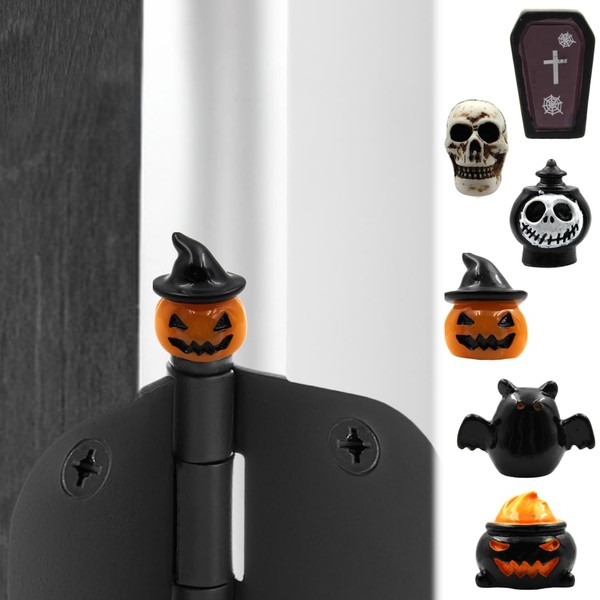 Gothic Hinge Heads Decorative Topper for Halloween - Magnetic Hinge