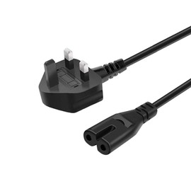 Power Cable Plug Replacement for Denon DHT-S216 Soundbar Home 350 250 150 Speaker UK Mains Power Lead Figure 8 AC Cord