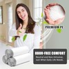 15 Gallon Trash Bags Drawstring, JUKFITA Tear-Free Tall Garbage Bags,