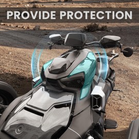 LUXEMOTO Fairing Panels for Can Am Ryker, Carbon Fiber Pattern Plastic Side Body Panels for Can-Am Ryker 900 600 Sport & Rally Edition All Models Accessories (Replace #219400803),2PCS