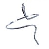 Western F.a.s.h.i.o.n Snake Thin Wrap Around Silver Arm Band Cuff