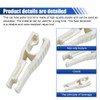 DUSCOKE 3PCS Car Fuse Puller Tool, Plastic Fuse Extractor Clip