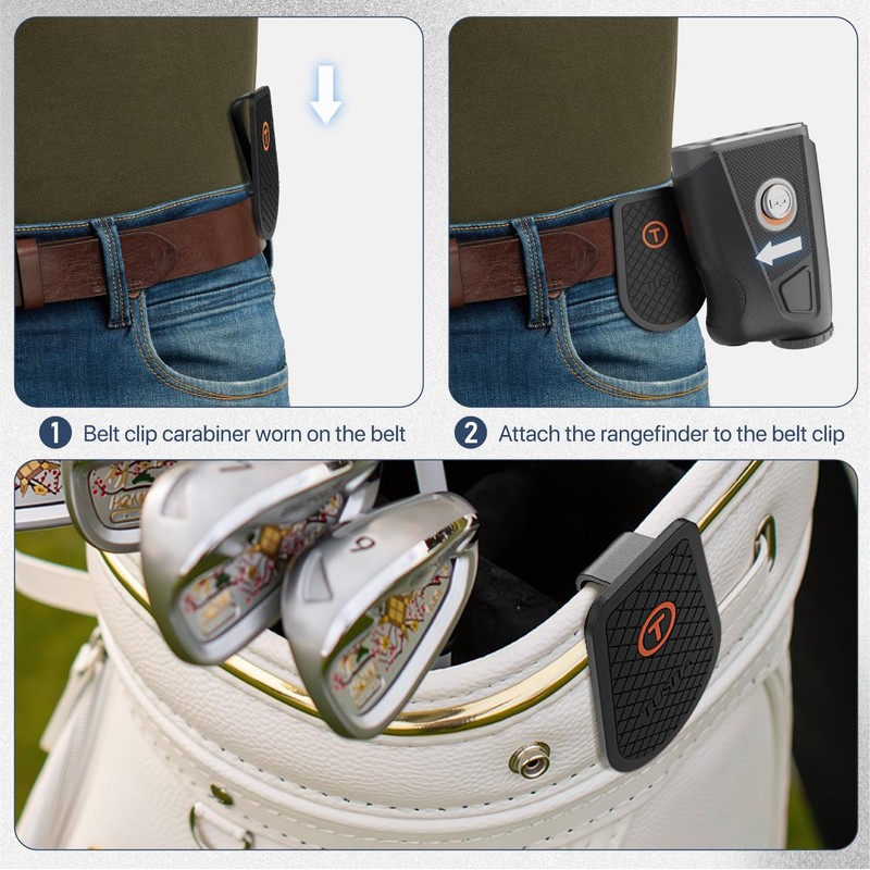 TUSITA Golf Steel HUB - Belt Clip Compatible with Bushnell