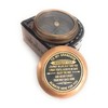 Gift for Grandson Brass Compass Engraved Quote | Memory Present
