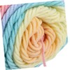 LALAFINA Rainbow Cotton Yarn 5-ply DIY Rope Soft Acrylic Blend