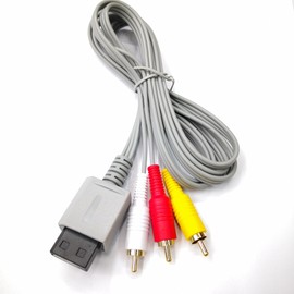 AV Cable for Wii Wii U, Audio Video AV Cable Cord for Wii and Wii U, 1.8M/6FT, Compatible for Television