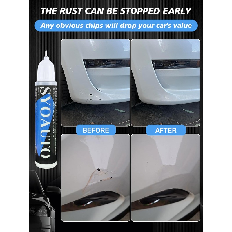 SYOAUTO White Touch Up Paint for Cars White Car Touch